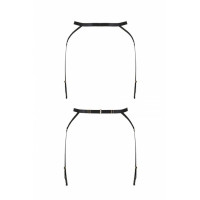 Пояс-стрепи з підв'язками для панчох MEGGY GARTER BELT black S/M - Passion Exclusive