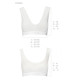 Спортивний топ з еластичної бавовни Passion PS005 TOP white, size S