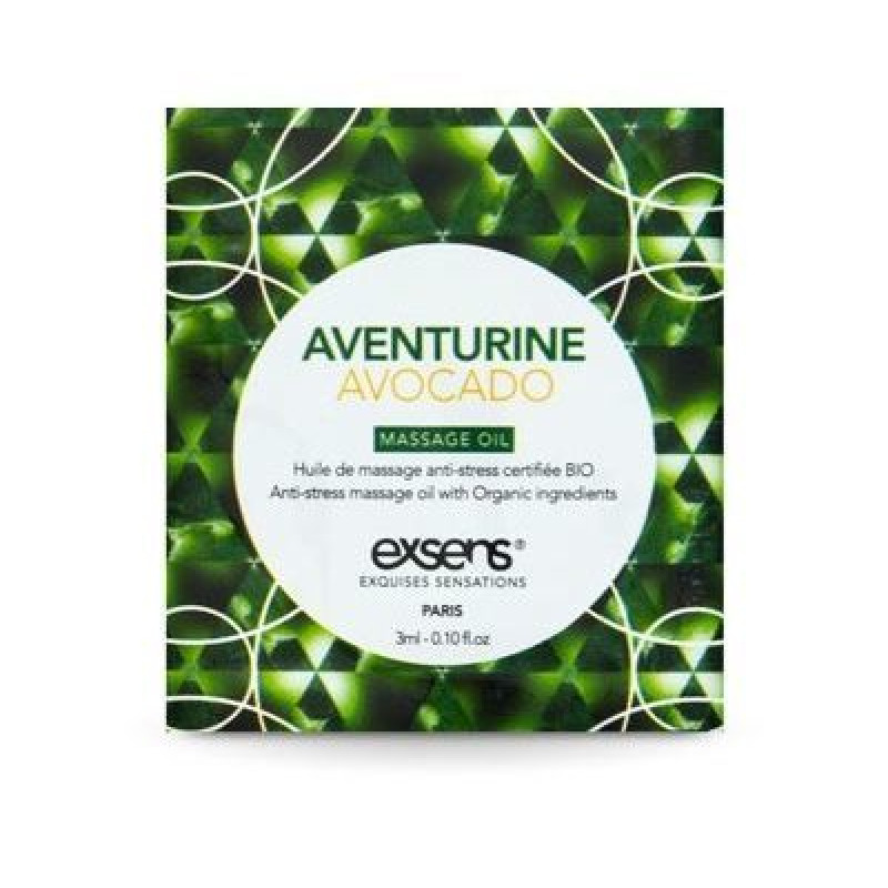 Пробник масажної олії EXSENS Anti-Stress Aventurine Avocado 3мл