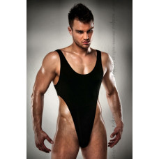 Чоловіче боді з високим вирізом стегна Passion 010 BODY black S/M