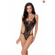 Боді монокіні з декольте ERZA BODY black S/M - Passion