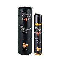 Масажна олія Plaisirs Secrets Caramel (59 мл) з афродизіаками, їстівна, подарункова упаковка
