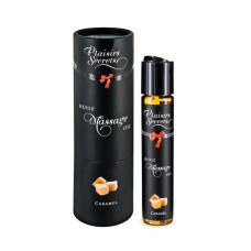 Масажна олія Plaisirs Secrets Caramel (59 мл) з афродизіаками, їстівна, подарункова упаковка