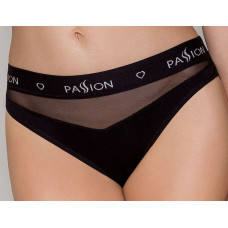 Трусики з прозорою вставкою Passion PS006 PANTIES black, size L