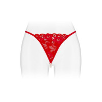 Трусики-стрінги з перлинною ниткою Fashion Secret VENUSINA Red